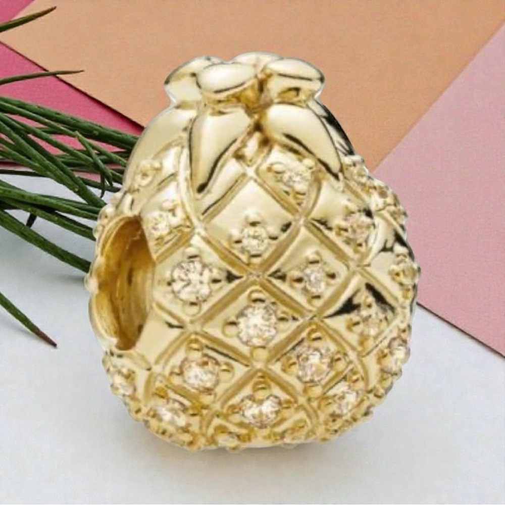 Gold Pineapple Charm